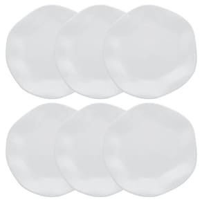 Conjunto de Pratos Rasos 06 Peças Ryo White Oxford