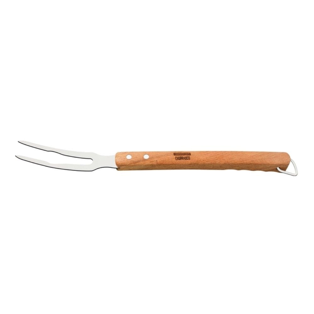 Garfo Trinchante para Churrasco com Lâmina em Aço Inox e Cabo de Madeira 47,1 cm Tramontina 26581/100