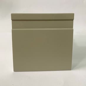 Rodapé de Poliestireno 10cm X 15mm Frisado Color Metro Linear-grc100f - Grey - Barra com 2,40ml - caixa com 2,4 Unidade - Grey