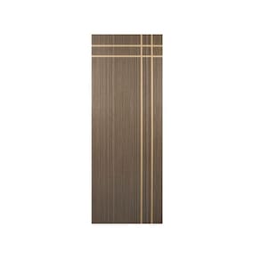 Kit com 4 Folhas de Porta Madeira Decorada 210x60cm Espessura 3,5cm Manqueira Mgm Carvalho Quebec
