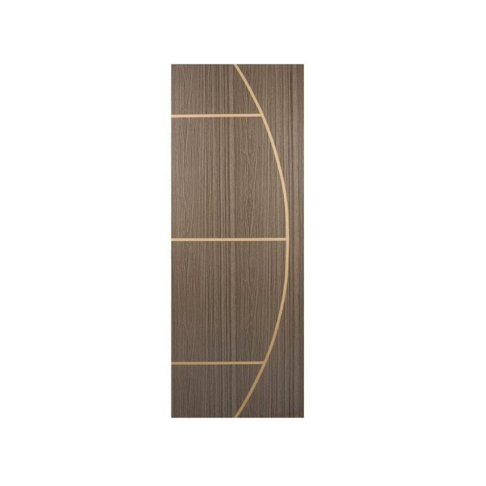 Kit com 3 Folhas de Porta Madeira Decorada 210x60cm Espessura 3,5cm Gaúcha Mgm Carvalho Quebec