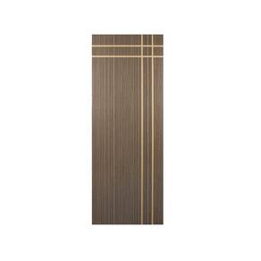 Kit com 4 Folhas de Porta Madeira Decorada 210x60cm Espessura 3,5cm Mantiqueira Mgm Carvalho Alpha