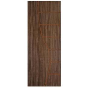 Kit com 2 Folhas de Porta Madeira Decorada 210x70cm Espessura 3,5cm Cantareira Mgm Carvalho Quebec