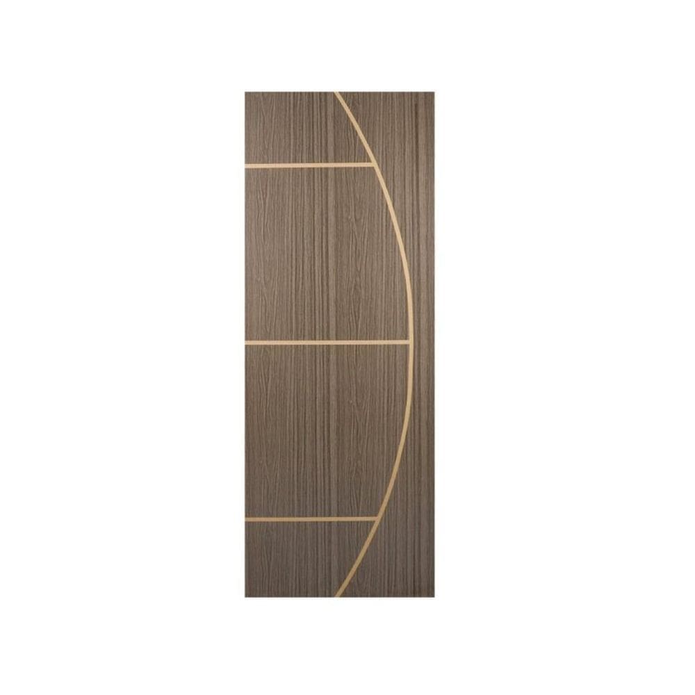 Kit com 4 Folhas de Porta Madeira Decorada 210x70cm Espessura 3,5cm Gaúcha Mgm Carvalho Quebec