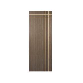 Kit com 4 Folhas de Porta Madeira Decorada 210x80cm Espessura 3,5cm Manqueira Mgm Carvalho Quebec