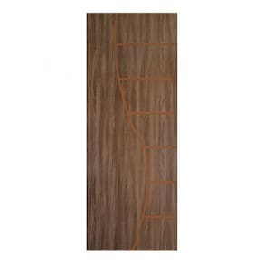 Kit com 2 Folhas de Porta Madeira Decorada 210x90cm Espessura 3,5cm Cantareira Mgm Carvalho Quebec