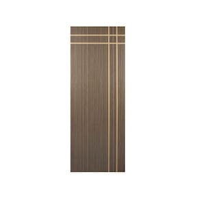 Kit com 3 Folhas de Porta Madeira Decorada 210x80cm Espessura 3,5cm Manqueira Mgm Carvalho Quebec