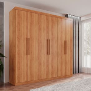 Guarda-Roupa Ubatuba Plus 6 Portas 3 Gavetas Cinamomo
