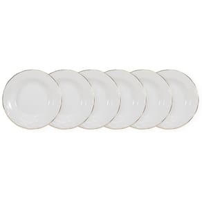 Conjunto de Pratos Fundos 06 Peças Pomerode Ouro Schmidt