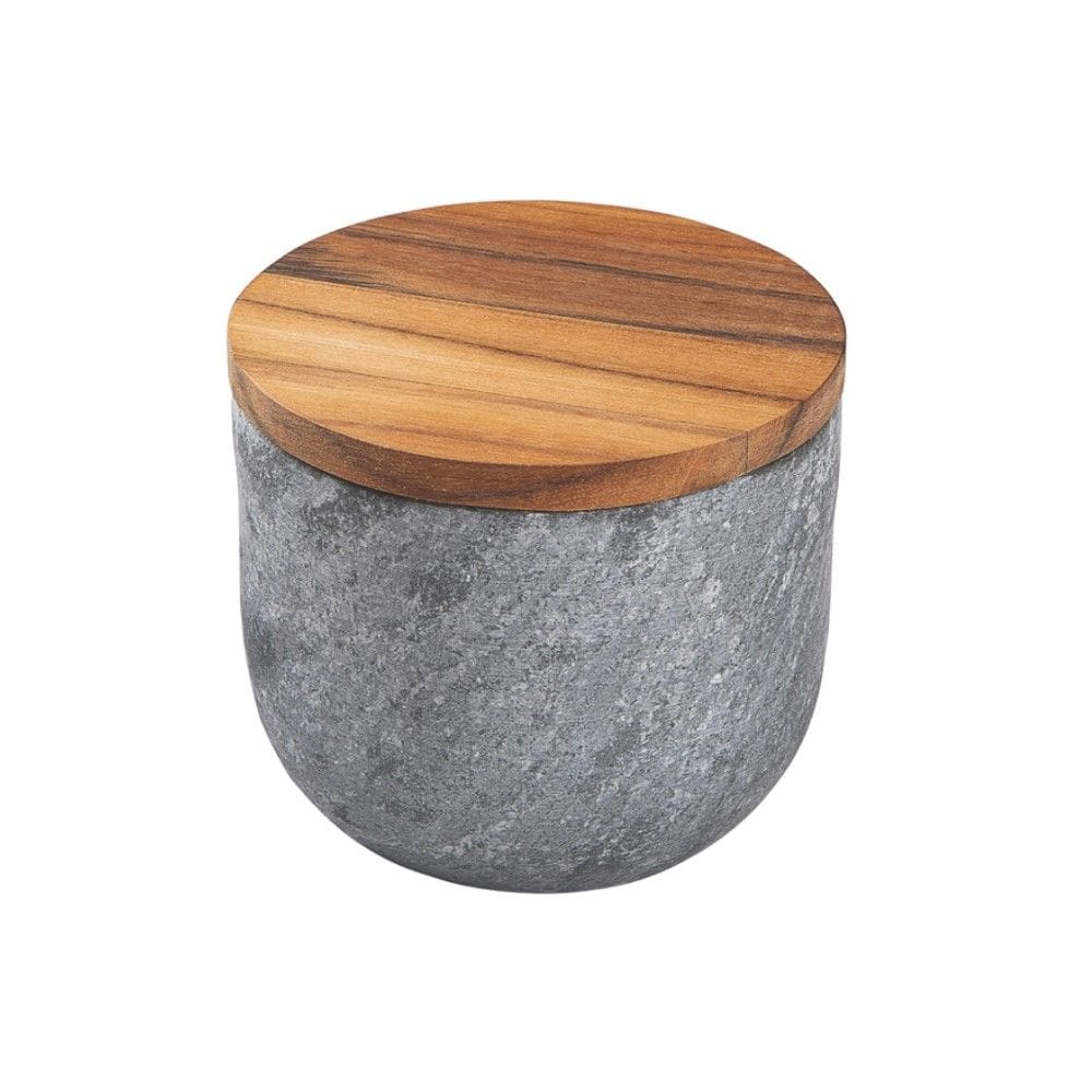 Saleiro Organic 12 cm Pedra Sabão e Madeira Teca Tramontina 13518/051