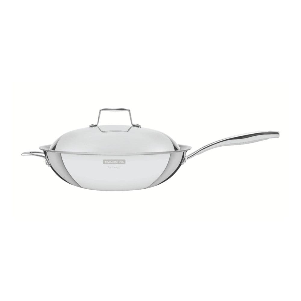 Panela Wok Grano 32 cm 5,2 L em Aço Inox com Corpo Triplo Tramontina 62158/320