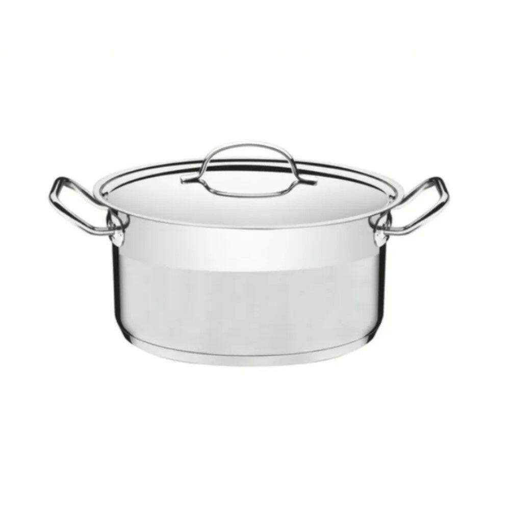 Caçarola Professional Funda 24 cm 6,1 L em Aço Inox Fundo Triplo Detalhe Satinado Tramontina 62624/240