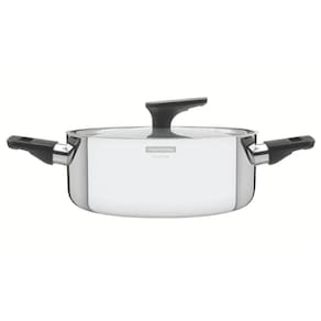 Caçarola Grano Baquelite 24 cm 5,8 L em Aço Inox Corpo Triplo com Cabo de Baquelite Tramontina 62164/240