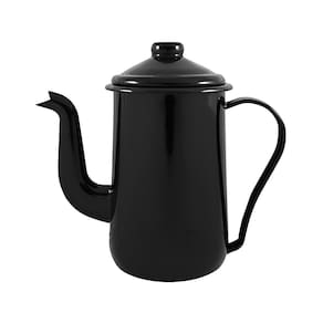 Bule para Café Tradicional Esmaltado Preto 1,5 L Ewel