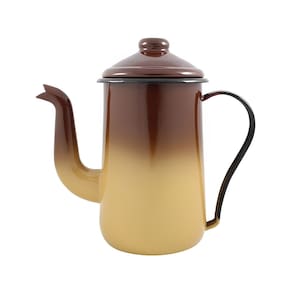 Bule para Café Tradicional Esmaltado Marrom Degradê 1,5 L Ewel