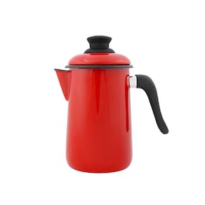 Bule para Café Esmaltado Vermelho 1,5 L Ewel