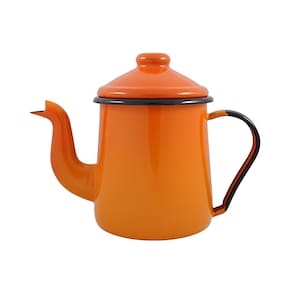 Cafeteira Tradicional Esmaltada Laranja 1,1 L Ewel