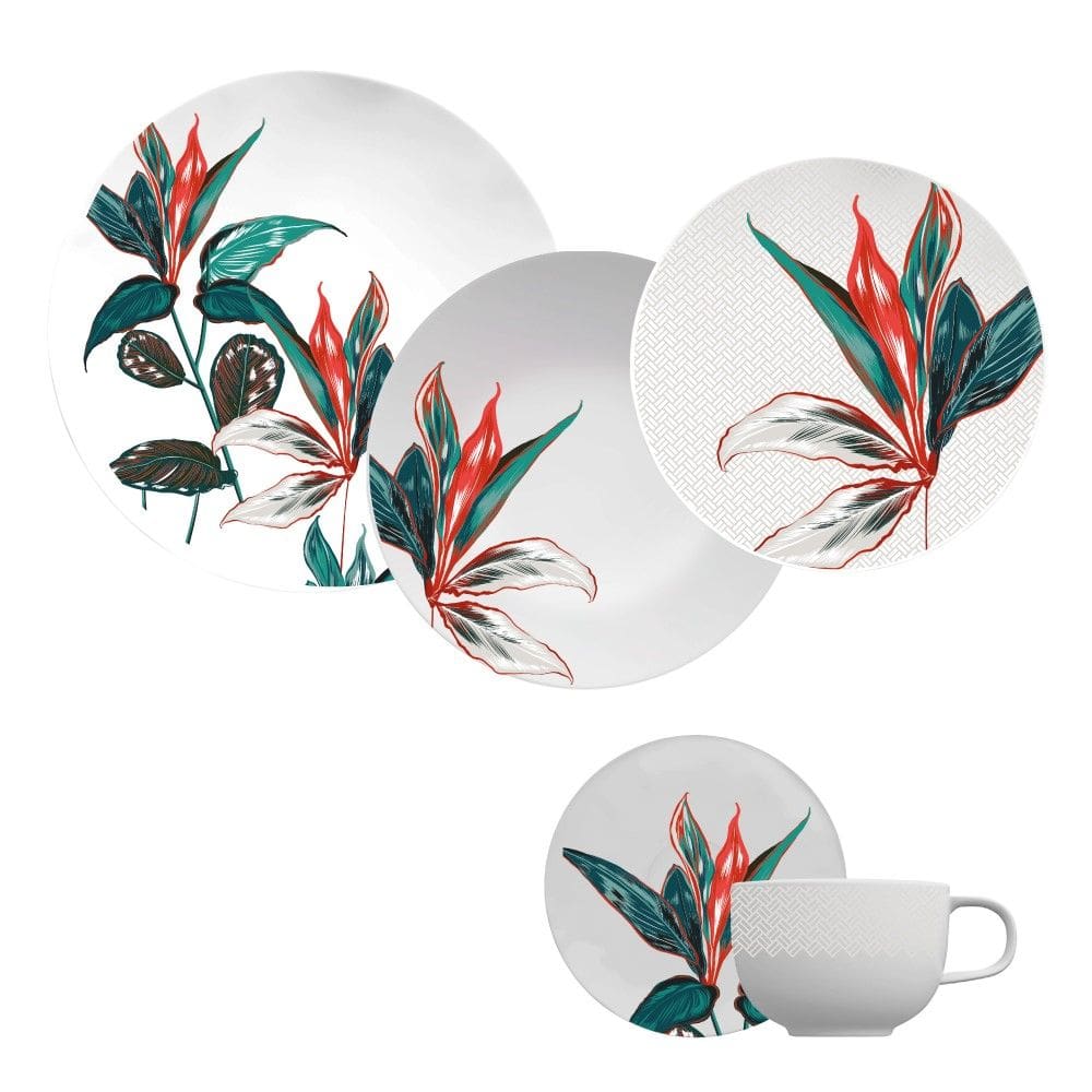 Aparelho de Jantar 30 Peças Tropical Germer