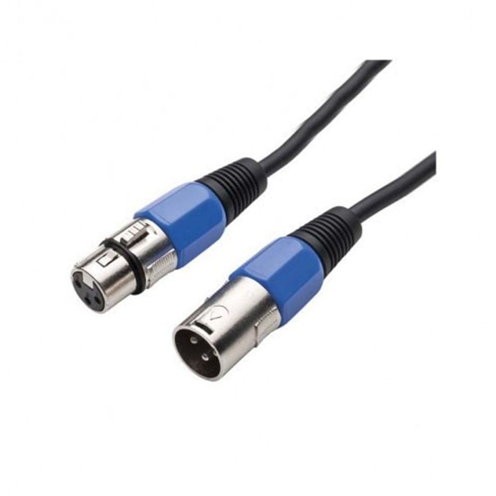 Cabo Microfone Mxt Cannon Macho e Cannon Fêmea Preto 10M