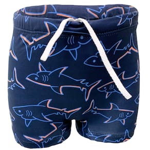 Sunga Infantil Proteção Uv 50 Tubarão Tutuba Natação Juvenil Praia Piscina FIltro Solar Shark