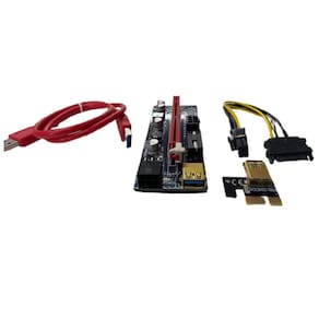 Placa Riser Express Cabo Usb 3.0 Rig Mineração Pci-Ex Knup