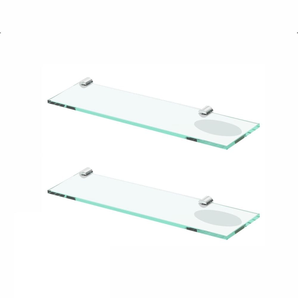 Porta Shampoo Duplo Para Banheiro Kit 2 Peças Orion Suporte Prata