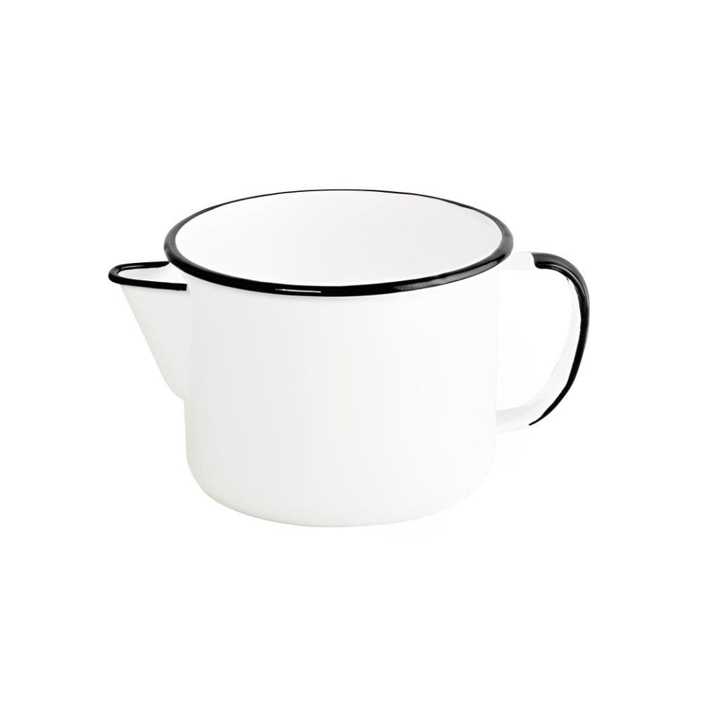 Caneca com Bico Esmaltada Branco 1 L Ewel