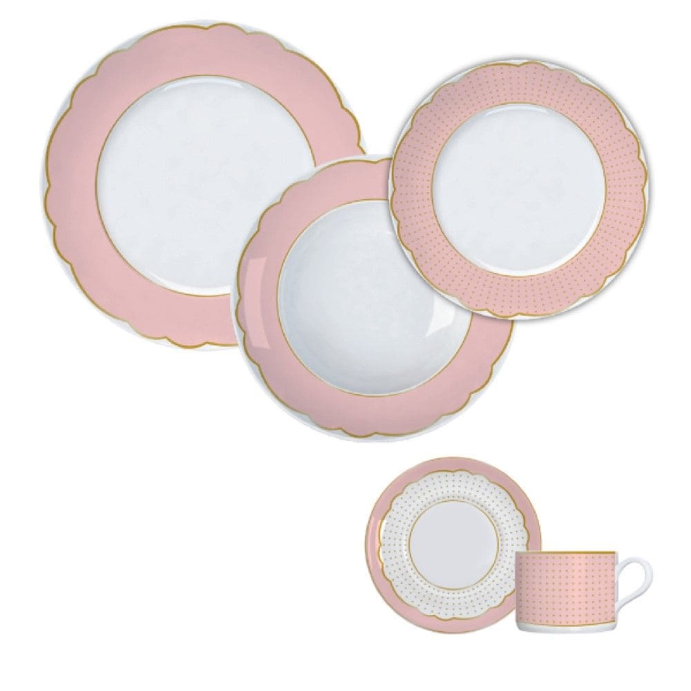 Aparelho de Jantar 30 Peças Royal Rosé Germer