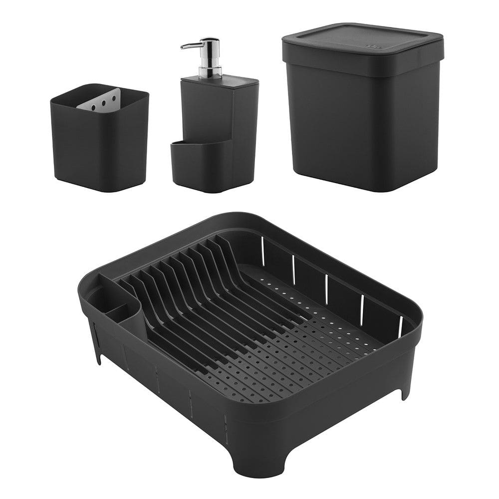 Conjunto Organização Sobre a Pia Trium 4 Peças Preto