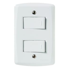 Conjunto Interruptor Duplo Simples Lux 2 Tramontina