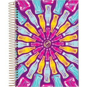 Caderno Universitário Capa Dura 1 Matéria 96 Folhas Coca Cola Jandaia