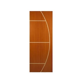 Kit com 4 Folhas de Porta Madeira Decorada 210x70cm Espessura 3,5cm Gaúcha Mgm Mogno