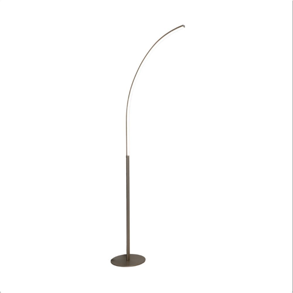 Luminária Abajur de Piso Prata 120cm Led 12W 4000K Bivolt