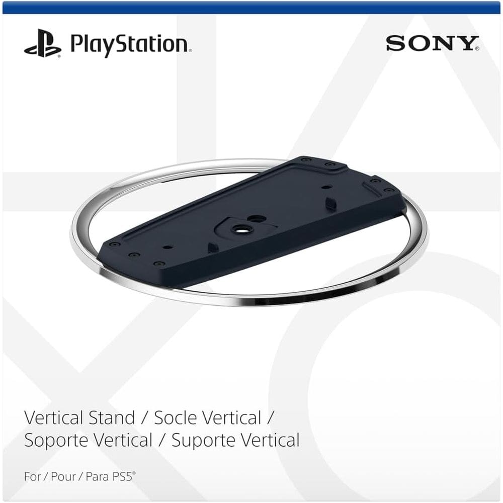 Suporte vertical para consoles Ps5 cor preto/prata