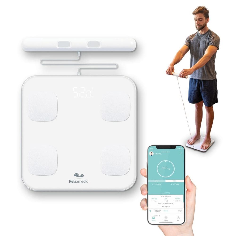 Balança Bioimpedância Corporal Digital BodyScan – Relaxmedic