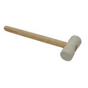 Martelo de borracha 60"mm Branco - Moldimplas