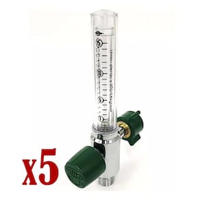 Kit Com 5 Fluxometro Para Oxigênio Unitec