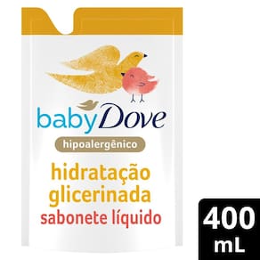 Sabonete Líquido Baby Dove Hidratação Glicerinada da Cabeça aos Pés Refil 400ml