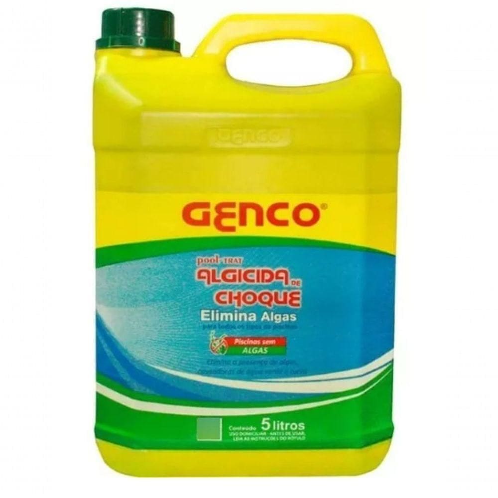 Algicida De Choque Eliminador De Algas 5l - Genco Pool-trat
