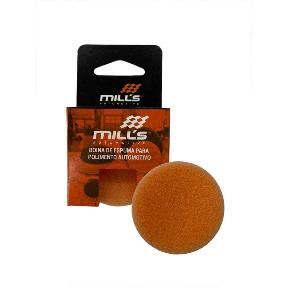 Boina Nano de Espuma Corte Suave/Refino Laranja 2" Mills