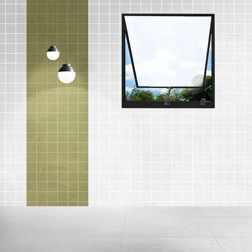 Janela de Alumínio Vitro Maxim Ar  80 x 80 Linha Modular Preto