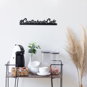 Placa Decorativa Cantinho do Cafe Preto