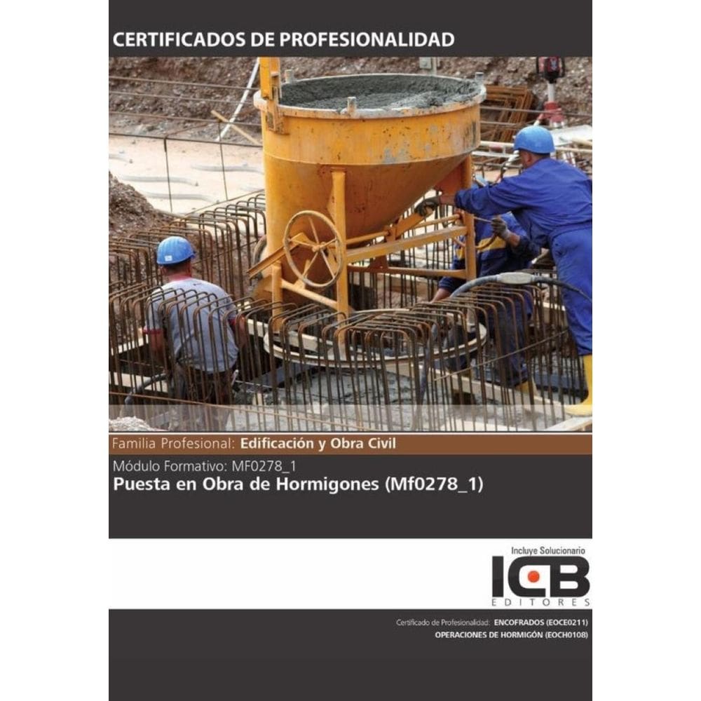 MF0278_1: Puesta en Obra de Hormigones - Espanhol