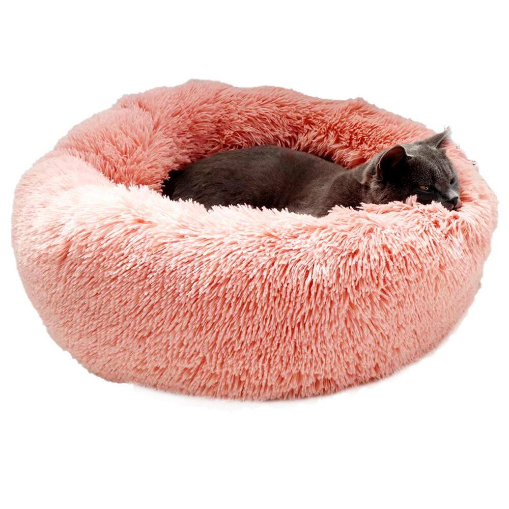 Caminha Nuvem Pet Gato Cao Cachorro Donut Cama Pelucia 60cm Rosquinha Macio Confortavel Animal de Estimaçao Domestico Antiderrapante Resistente