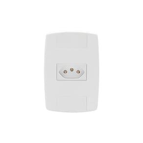 Conjunto Tomada Simples 10A 250V Ilumi Lev Branco