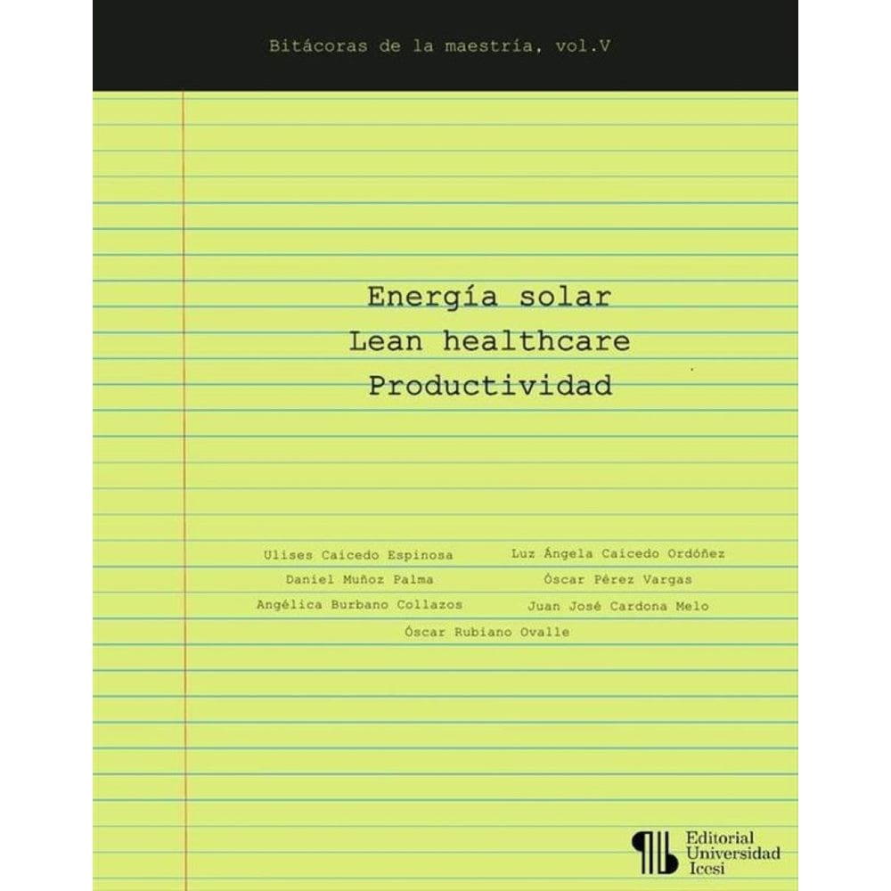 Energía solar – Lean healthcare – Productividad - Espanhol