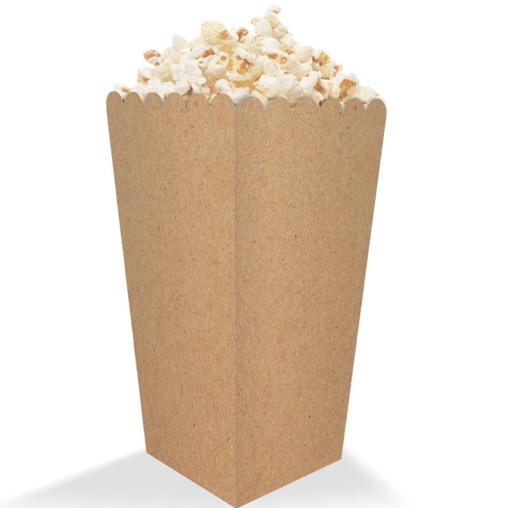 Caixa Caixinha para Pipoca Tamanho Média 300un Kraft