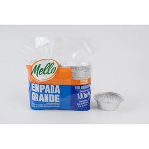 Forma De Aluminio Empada Grande 100 Ml. C/6X100 Un. (Mello)