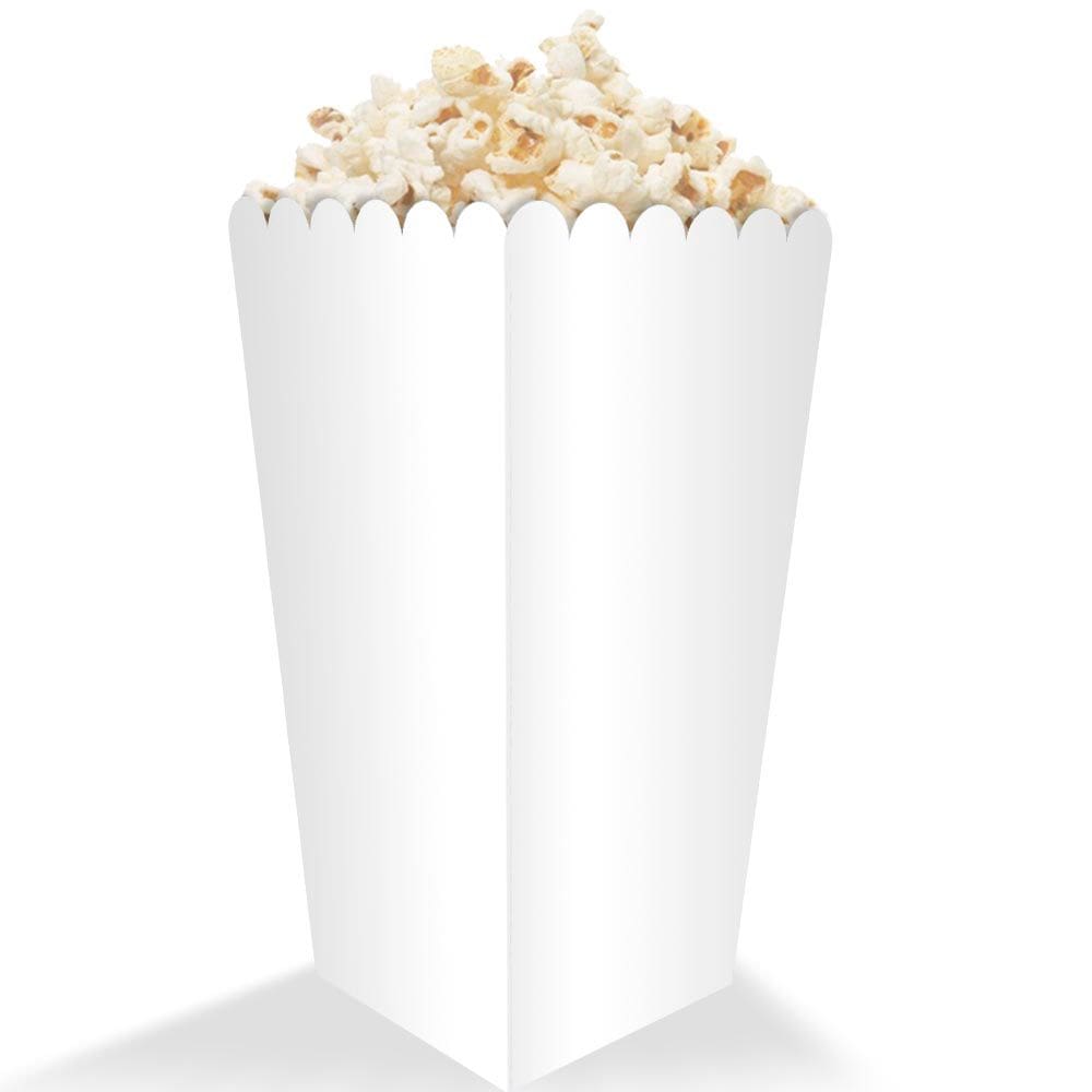 Caixa Caixinha para Pipoca Tamanho Média 1000un Branca