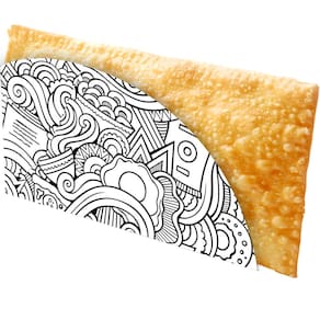 Caixinha Embalagem Pastel ou Tapioca 100un Branco e Preto